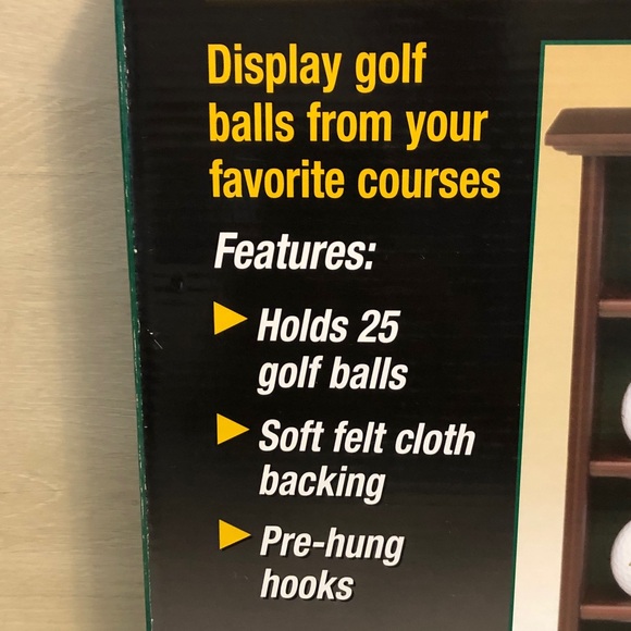 Golf Ball Collector’s Cabinet in opened box Please Read - Picture 9 of 9
